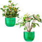 Melphoe Self Watering Pots for Indoor Plants Planter, 4.3 Inch 2 Pack Planters Self Watering Plant Pots for Flower, Houseplants, Succulent, African Violets and Cactus with Drainage