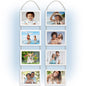 4x6 Hanging Picture Frames Collage with 8 Openings - Rustic Brown, 2 PK