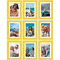 Vittanly 8x10 Picture Frames Set of 9 for Wall or Tabletop Display, Gold