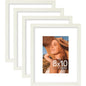 Vittanly 8x10 Picture Frames Set of 4, for Wall or Tabletop, Pale Pink