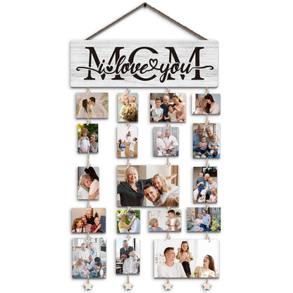 Family Picture Frames Collage Photo Hanging Display Picture Board
