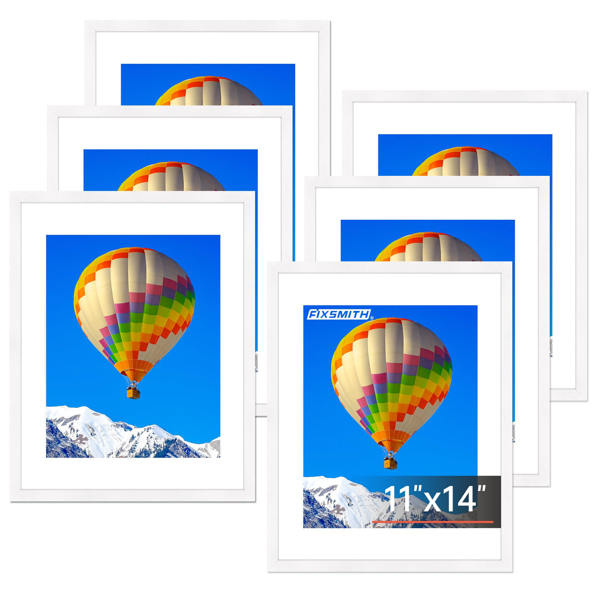 FIXSMITH 10 Pack Picture Frames Collage Wall Decor for Mounting or Tabletop Display, Gallery Wall Frame Set with Two 8x10 Black Frames, Four 5x7 Frames and Four 4x6 Frames, Multi-Pack Photo Frame Set