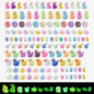 140 Pack Mini Animals Tiny Duck，Cow，Bee Figurines Bulk for Miniature Dollhouse Decor Accessories Garden Aquarium Potted Ornament Party DIY Charms Office Classroom Activity to Hide
