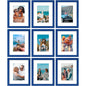 Vittanly 8x10 Picture Frames Set of 9 for Wall or Tabletop Display, Gold