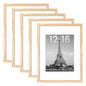 upsimples 11x14 Picture Frame, Gallery Wall Frames Set of 5, Gold