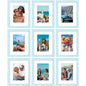Vittanly 8x10 Picture Frames Set of 9 for Wall or Tabletop Display, Gold