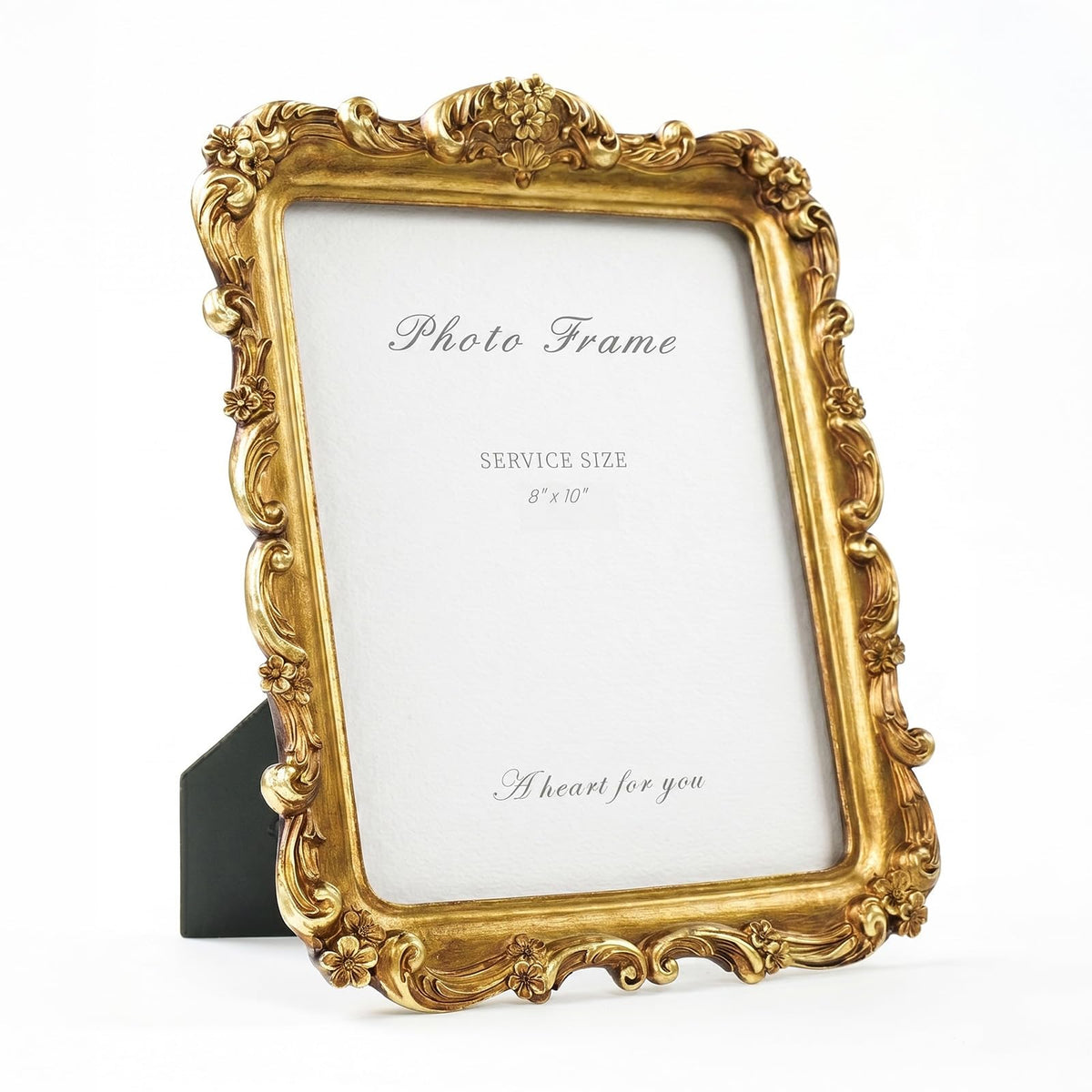 Cuspin 4x6 Vintage Picture Frame Gold Ornate Resin Arched Photo Frame
