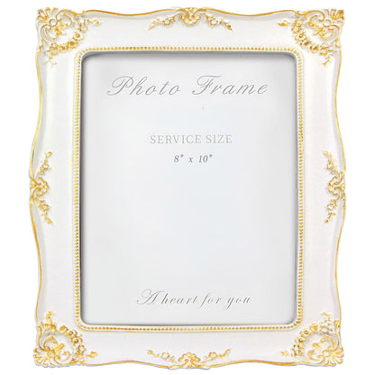 Vintage Picture Frame 8x10 Inch, Ornate Photo Frame (Green)