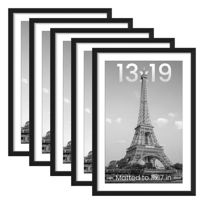 upsimples 11x14 Picture Frame, Gallery Wall Frames Set of 5, Gold
