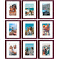 Vittanly 8x10 Picture Frames Set of 9 for Wall or Tabletop Display, Gold