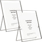Gold 8x10'' Floating Frame Set of 2,For Photo Sizes( 5x7'',6x8'',7x9''),Beautiful Metal Beaded Edge Frames Adjustable Tabletop/Shelf Photo Frame,Classy Gift Choice for Wedding