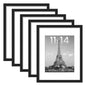 upsimples 11x14 Picture Frame, Gallery Wall Frames Set of 5, Gold