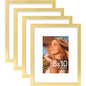 Vittanly 8x10 Picture Frames Set of 4, for Wall or Tabletop, Pale Pink