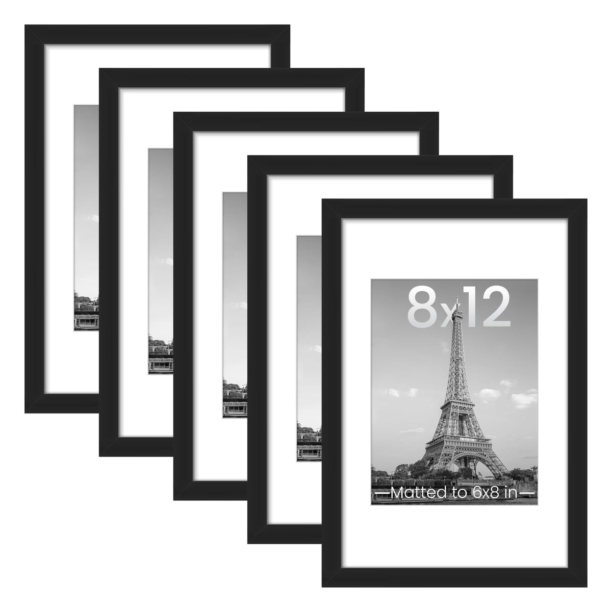 upsimples 11x14 Picture Frame, Gallery Wall Frames Set of 5, Gold