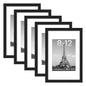 upsimples 11x14 Picture Frame, Gallery Wall Frames Set of 5, Gold