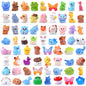 DIYDEC 40pcs Mini Resin Animal 40 Styles Tiny Resin Animals Miniature Little Small Animal Figures Bulk for Micro Fairy Garden Landscape Accessories Dollhouse Hide Crafts Decor Aquarium Toys
