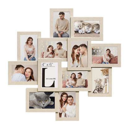 SONGMICS 12-Pack 4 x 6 Collage Picture Frames with Glass Front
