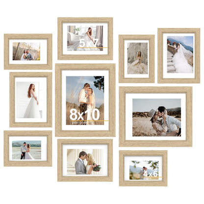 Povrgive Picture Frames Collage Wall Decor, Gallery Wall Frame Set of 10