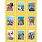 Vittanly 8x10 Picture Frames Set of 9 for Wall or Tabletop Display, Gold