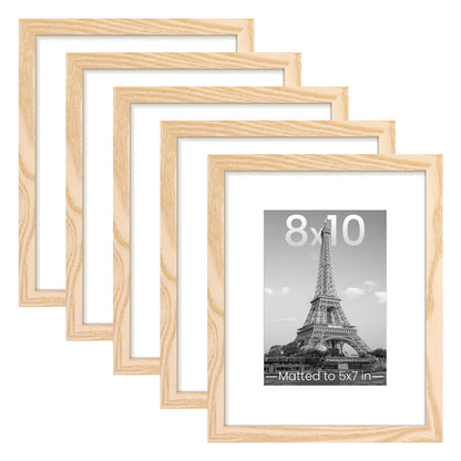 upsimples 11x14 Picture Frame, Gallery Wall Frames Set of 5, Gold