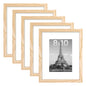 upsimples 11x14 Picture Frame, Gallery Wall Frames Set of 5, Gold