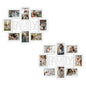 Jerry & Maggie Family Photo Frame 22x17, PVC Picture Frames Collage Wall Decor 9 Opening Wall Hanging For 6x4 Photos 8 Pack, No-Assembly 3D Design Waterproof Memorial Keepsake, Ashes