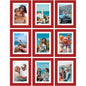 Vittanly 8x10 Picture Frames Set of 9 for Wall or Tabletop Display, Gold