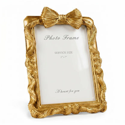 Cuspin 4x6 Vintage Picture Frame Gold Ornate Resin Arched Photo Frame