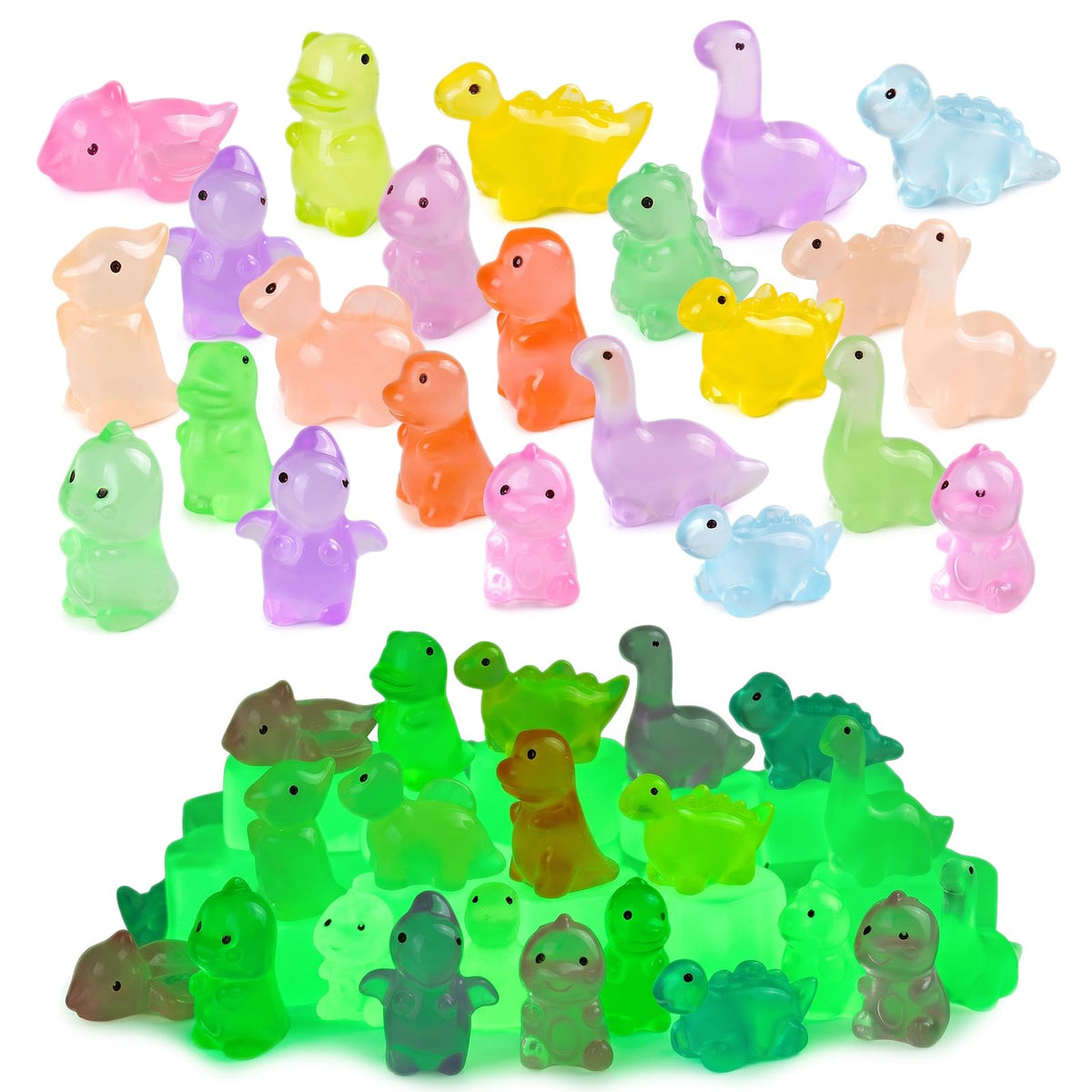 Zerobe 40Pcs Mini Forest Animal Figurines: Resin Fairy Garden Accessories