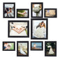 Picture Frame Set 10 pack, Farmhouse Photo Frames, Gallery Wall Frame Collage, with Two 8x10, Four 5x7, Four 4x6 Photo Frame set, in 3 Different Finishes Picture Frames For Wall or Desk,Rustic Brown