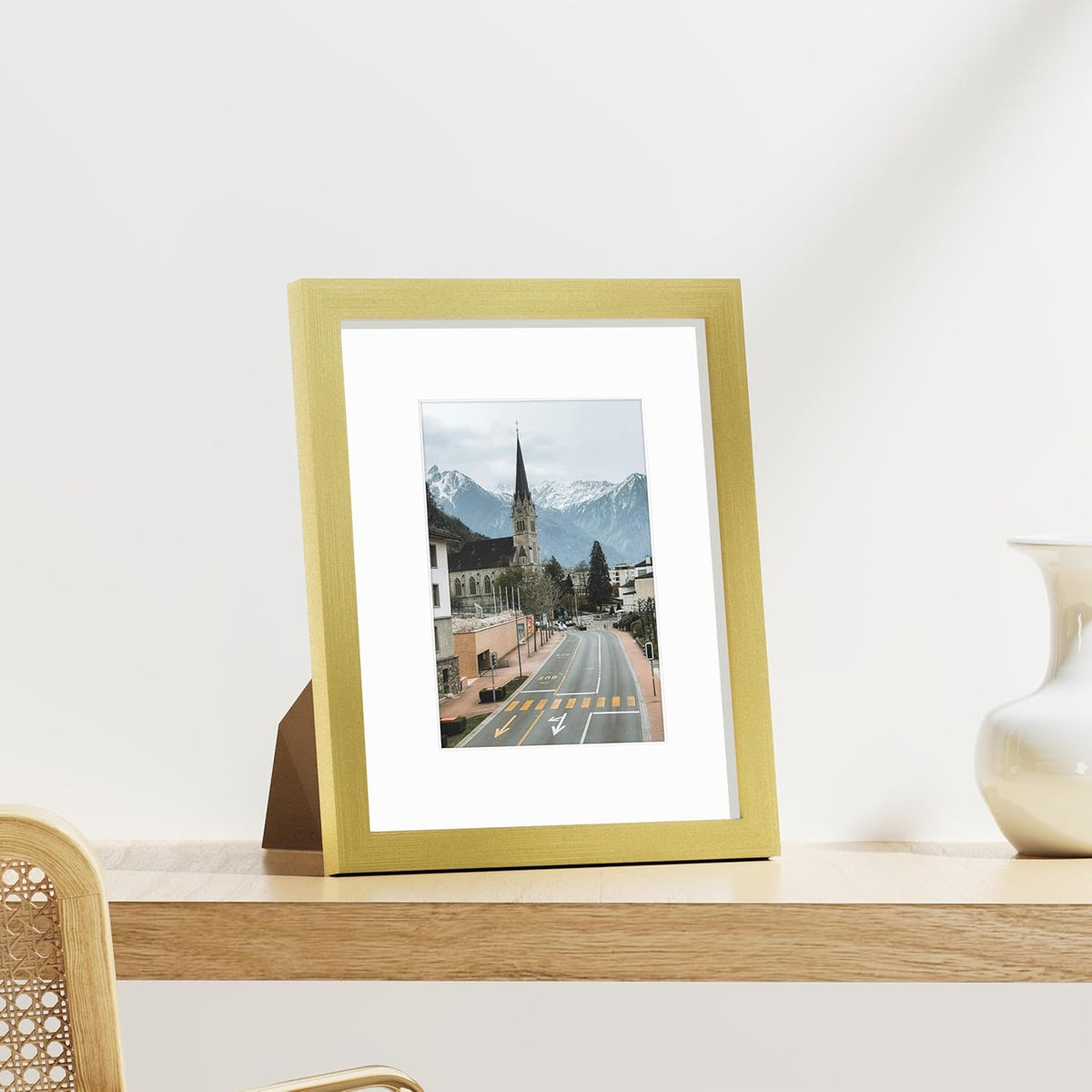 Vittanly 8x10 Picture Frames Set of 9 for Wall or Tabletop Display, Gold