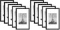 upsimples 11x14 Picture Frame, Gallery Wall Frames Set of 5, Gold