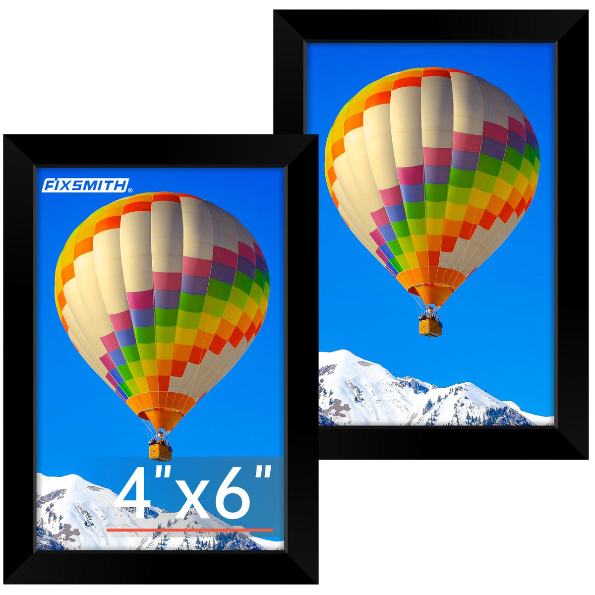 FIXSMITH 5x7 Picture Frame Bulk-4 Pack, Gold Picture Frames Collage Wall Decor, Wall & Tabletop Picture Frames, Photo Frame with HD Plexiglass, Display Pictures 4x6 with Mat or 5x7 Without Mat