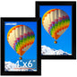 FIXSMITH 5x7 Picture Frame Bulk-4 Pack, Gold Picture Frames Collage Wall Decor, Wall & Tabletop Picture Frames, Photo Frame with HD Plexiglass, Display Pictures 4x6 with Mat or 5x7 Without Mat