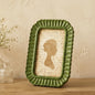 AceOrbit 4x6 Inch Light Blue Petal Arched Picture Frame Cute Scalloped
