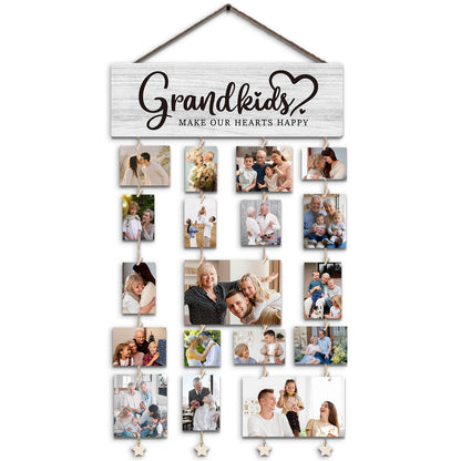 Family Picture Frames Collage Photo Hanging Display Picture Board