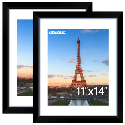 FIXSMITH 10 Pack Picture Frames Collage Wall Decor for Mounting or Tabletop Display, Gallery Wall Frame Set with Two 8x10 Black Frames, Four 5x7 Frames and Four 4x6 Frames, Multi-Pack Photo Frame Set