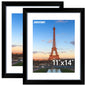 FIXSMITH 10 Pack Picture Frames Collage Wall Decor for Mounting or Tabletop Display, Gallery Wall Frame Set with Two 8x10 Black Frames, Four 5x7 Frames and Four 4x6 Frames, Multi-Pack Photo Frame Set