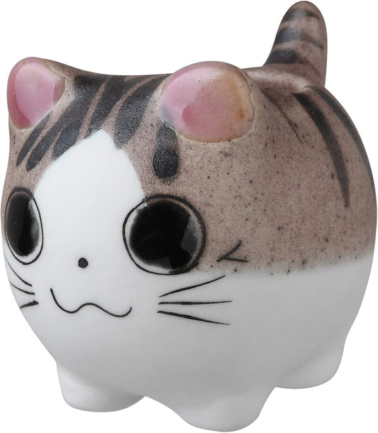 Bluecell Mini Ceramic Cute Animal Shaped Cartoon Home Decoration Vase Flower Pots Cat Shape Planter for Succulent Plant/Cactus Flower (Adorkable)