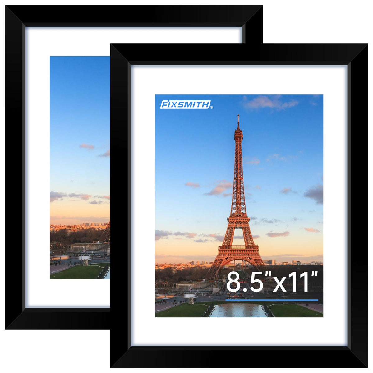 FIXSMITH 10 Pack Picture Frames Collage Wall Decor for Mounting or Tabletop Display, Gallery Wall Frame Set with Two 8x10 Black Frames, Four 5x7 Frames and Four 4x6 Frames, Multi-Pack Photo Frame Set