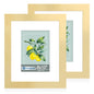 Hongkee 5x7 Picture Frame Set of 2, Real Glass and Wood Frame for Mat 4x6