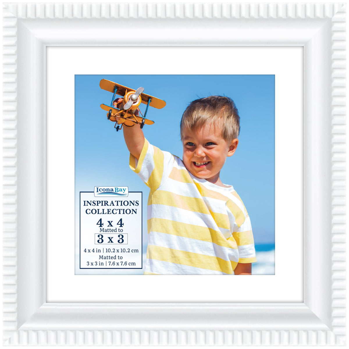 5x7 Gold Picture Frame, Contemporary, Inspirations, Wall or Table Top