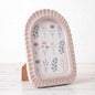 AceOrbit 4x6 Inch Light Blue Petal Arched Picture Frame Cute Scalloped