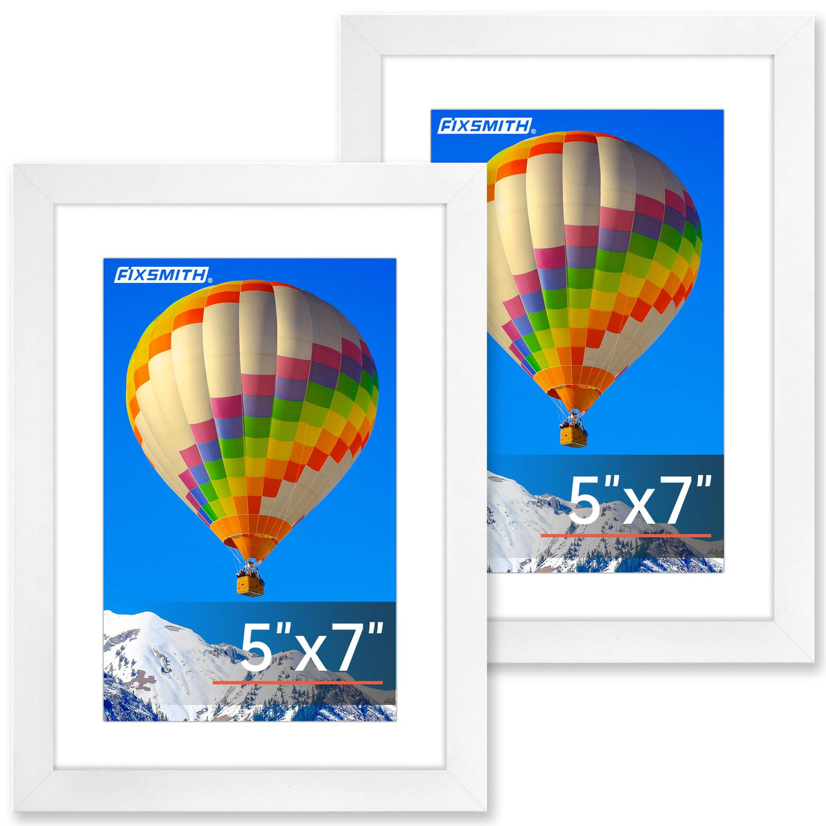 FIXSMITH 5x7 Picture Frame Bulk-4 Pack, Gold Picture Frames Collage Wall Decor, Wall & Tabletop Picture Frames, Photo Frame with HD Plexiglass, Display Pictures 4x6 with Mat or 5x7 Without Mat