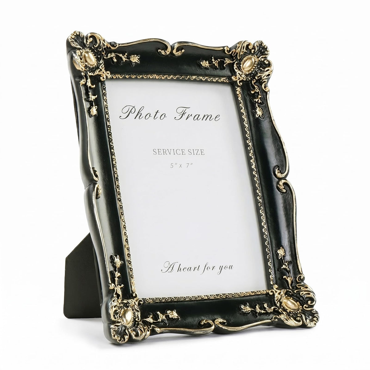 Cuspin 4x6 Vintage Picture Frame Gold Ornate Resin Arched Photo Frame