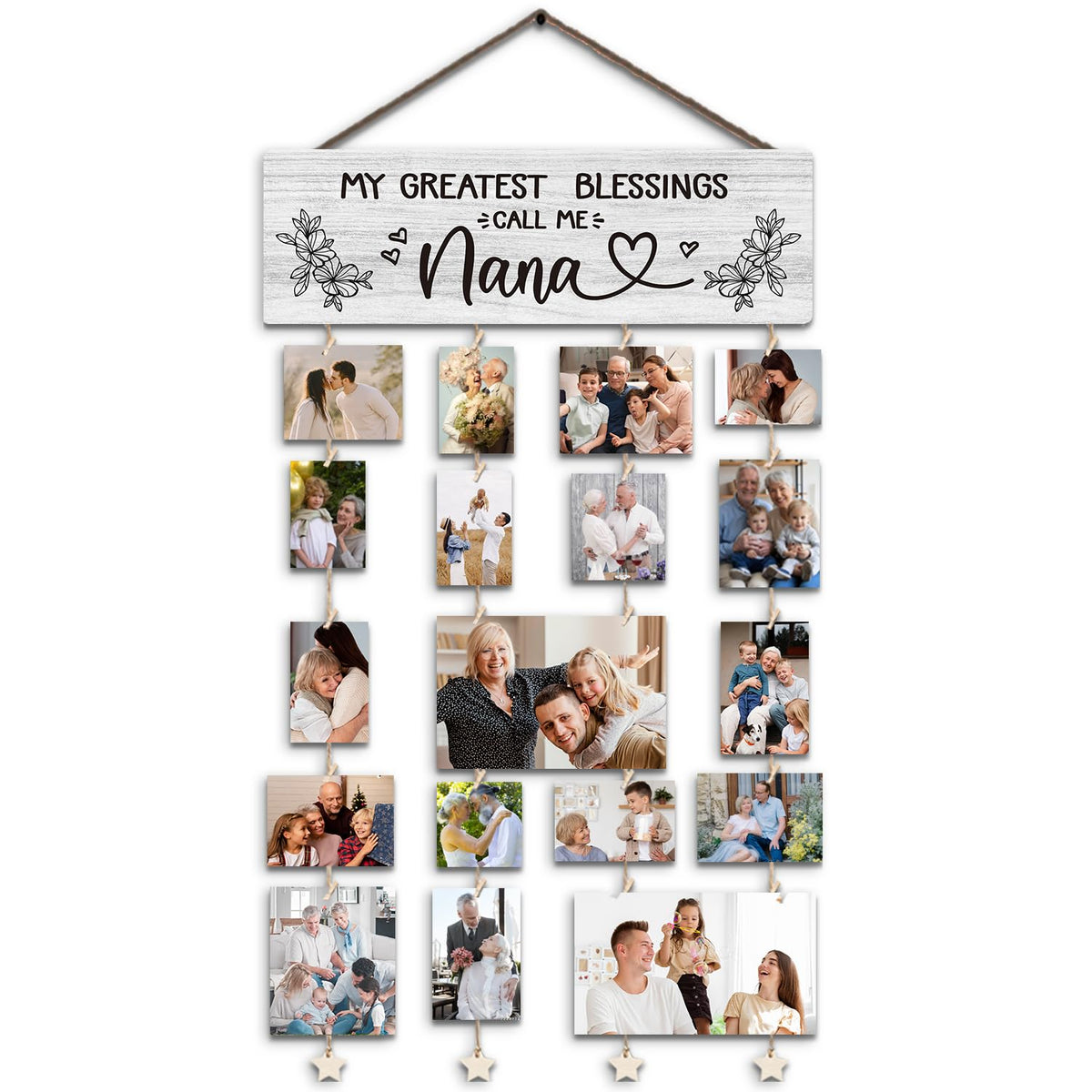 Family Picture Frames Collage Photo Hanging Display Picture Board