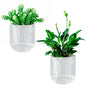 Melphoe Self Watering Pots for Indoor Plants Planter, 4.3 Inch 2 Pack Planters Self Watering Plant Pots for Flower, Houseplants, Succulent, African Violets and Cactus with Drainage