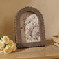 AceOrbit 4x6 Inch Light Blue Petal Arched Picture Frame Cute Scalloped