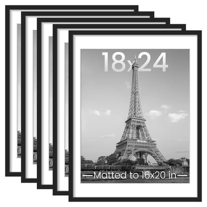 upsimples 11x14 Picture Frame, Gallery Wall Frames Set of 5, Gold