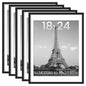 upsimples 11x14 Picture Frame, Gallery Wall Frames Set of 5, Gold
